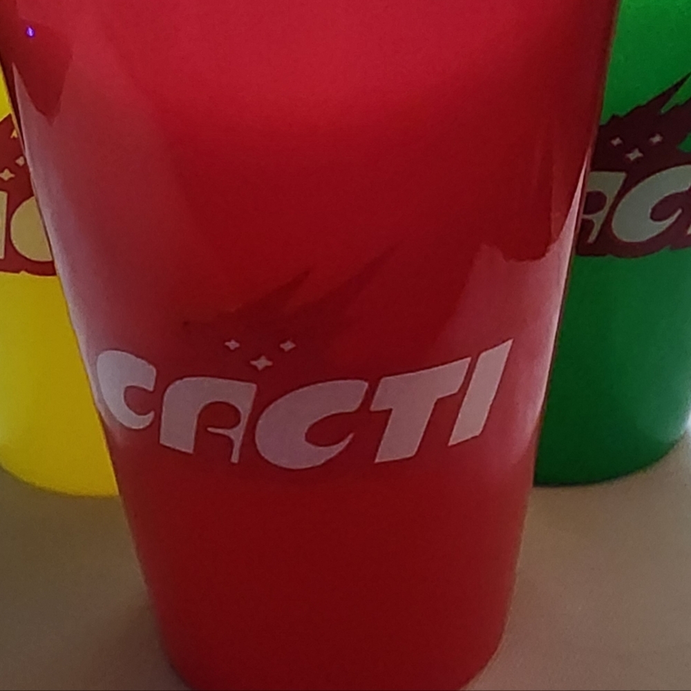 Travis Scott Cacti Cup Astroworld (set of 3) Red, Green, and Yellow Never Used - Picture 4 of 8